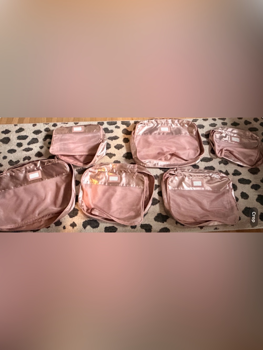 Calpak 6 Piece Limited Edition Rose Metallic Packing Cube Set